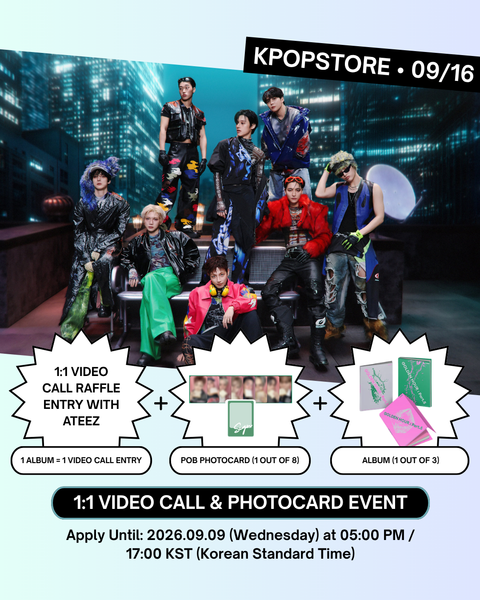 [09/16 KPOPSTORE 1:1 VIDEO CALL EVENT] ATEEZ - 14TH MINI ALBUM [GOLDEN HOUR : Part.5] (ALBUM VER.)(PREORDER)