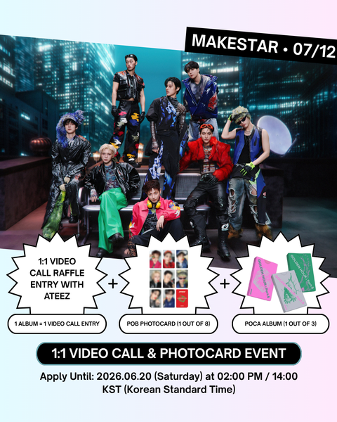 [07/12 MAKESTAR 1:1 VIDEO CALL EVENT] ATEEZ - 14TH MINI ALBUM [GOLDEN HOUR : Part.5] (POCA VER.)(PREORDER)