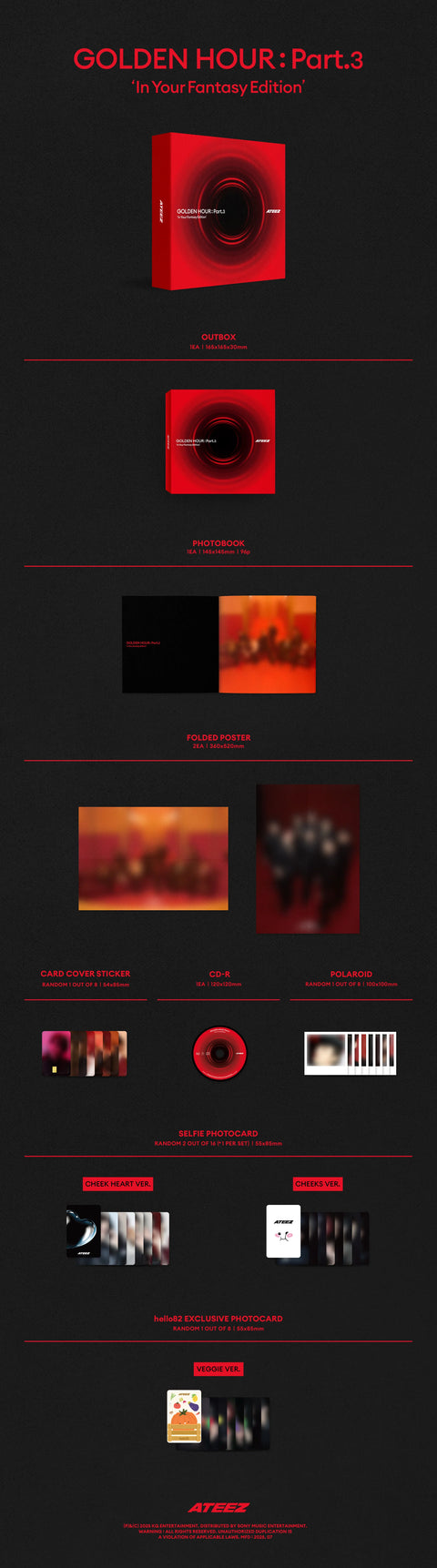 ATEEZ in your fantasy hello82 サインポストカード ATEEZ in your fantasy hello82 サインポストカード