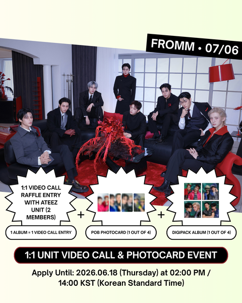 [07/06 FROMM 1:1 UNIT VIDEO CALL EVENT] ATEEZ - 14TH MINI ALBUM [GOLDEN HOUR : Part.5] (UNIT DIGIPACK VER.)(PREORDER)