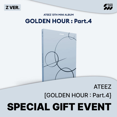[02/05 SOUNDWAVE PHOTOCARD EVENT] ATEEZ - 13TH MINI ALBUM [GOLDEN HOUR : Part.4] (ALBUM/DIGIPACK ver.) (PRE-ORDER)