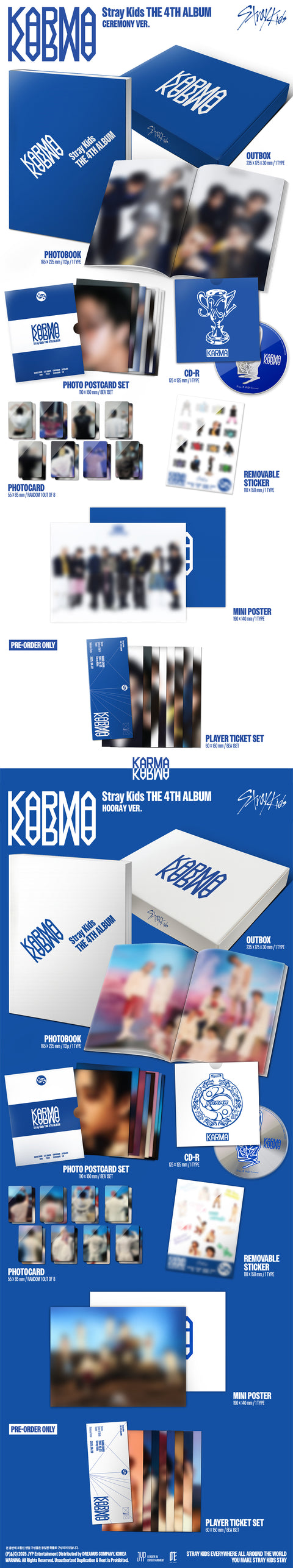 [08/21 PHOTOCARD EVENT] STRAY KIDS – KARMA (ALBUM: CEREMONY VER., HOORAY VER.) + PRE-ORDER BENEFIT (PRE-ORDER)