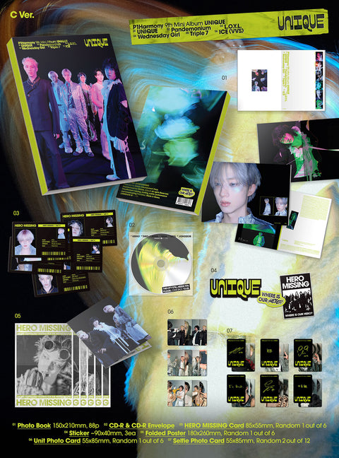 [04/26 WITHMUU 1:1 VIDEO CALL EVENT] P1Harmony – Mini Album Vol.9 [UNIQUE] (PHOTOBOOK ver.) (PRE-ORDER)