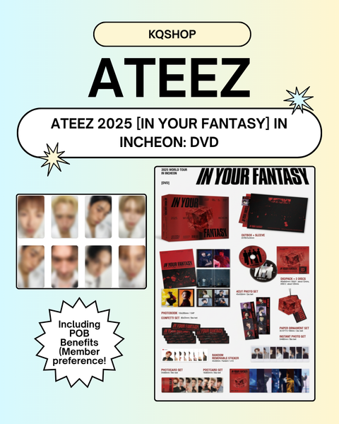 ATEEZ 2025 WORLD TOUR POB EVENT] [IN YOUR FANTASY] IN INCHEON DVD