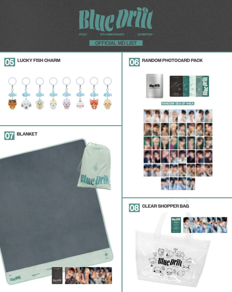 [10/11 BLUE DRIFT x ATEEZ] ATEEZ 8TH ANNIVERSARY EXHIBITION POP-UP MD (PREORDER)