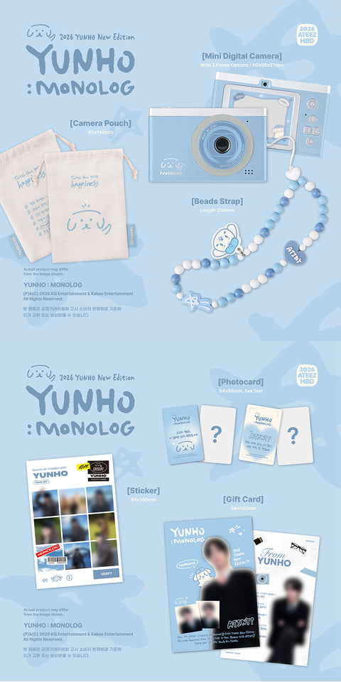 [ATEEZ 2026 BIRTHDAY MD] [YUNHO]: MONOLOG (PRE-ORDER)