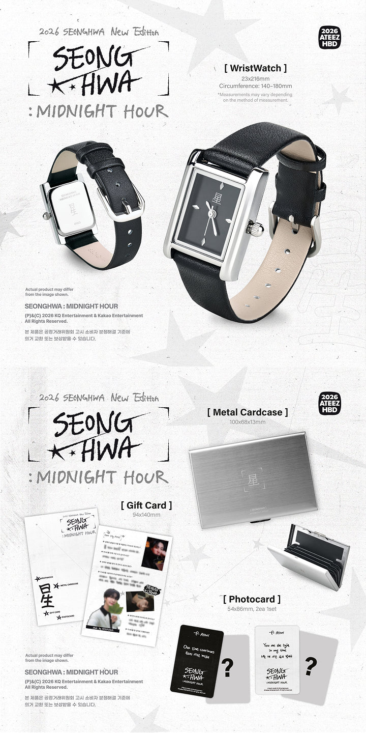 ATEEZ 2026 BIRTHDAY MD] [SEONGHWA]: MIDNIGHT HOUR (PRE-ORDER