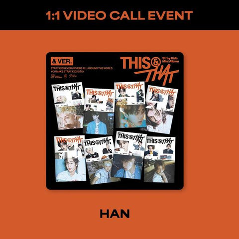 [11/01 FANSSHOP 1:1 VIDEO CALL EVENT] STRAY KIDS - [THIS & THAT] (& VER.) (PREORDER)