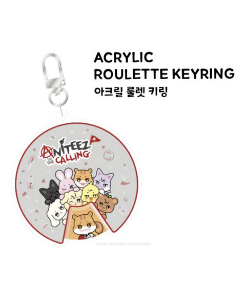 [9/21 ANITEEZ IN THE CALLING] Acrylic Roulette Keyring (PRE-ORDER)