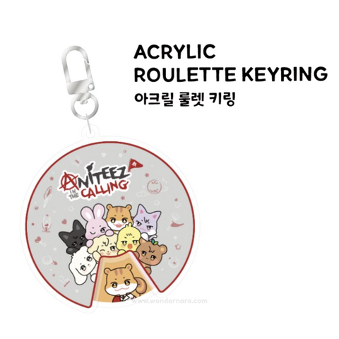 [9/21 ANITEEZ IN THE CALLING] Acrylic Roulette Keyring (PRE-ORDER)