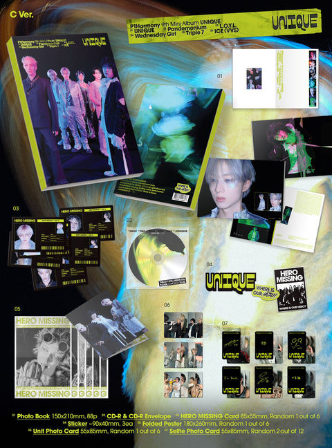 [03/13 EVERLINE 1:1 VIDEO CALL EVENT] P1Harmony – Mini Album Vol.9 [UNIQUE] (PHOTOBOOK ver.) (PRE-ORDER)