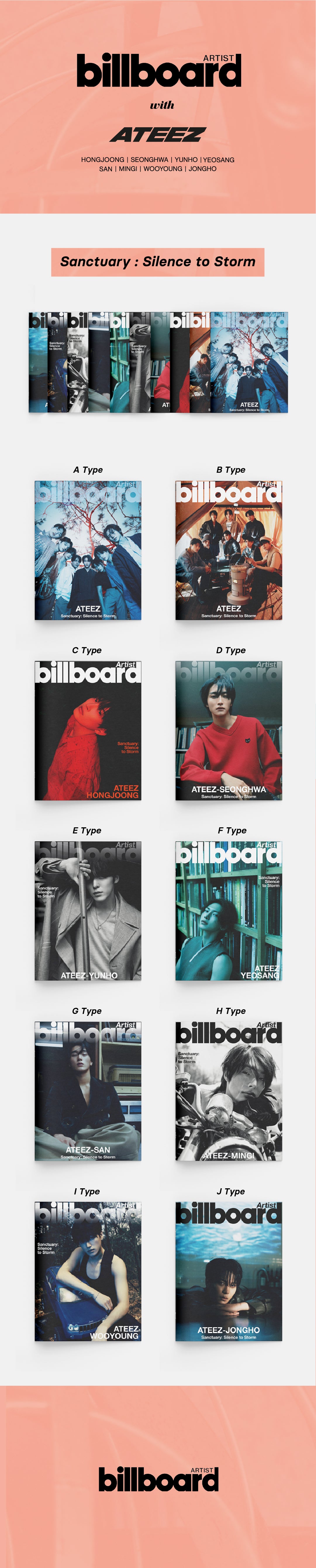 2025/07 BILLBOARD ARTIST] ATEEZ Edition (ALL TYPES) (PRE-ORDER