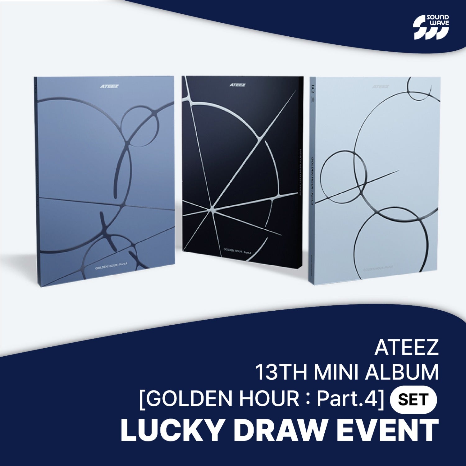 ATEEZ GOLDEN HOUR:Part.4 3形態 5セット 未開封 ATEEZ - 13th Mini Album GOLDEN HOUR Part. 4