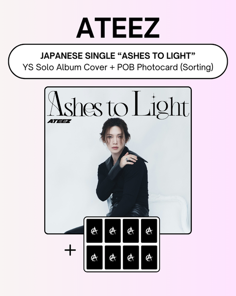 [09/16 ATEEZ JAPAN] ATEEZ – Ashes to Light (Member Solo ver.) + JAPAN Pre-Order Benefit Photocards (PRE-ORDER)