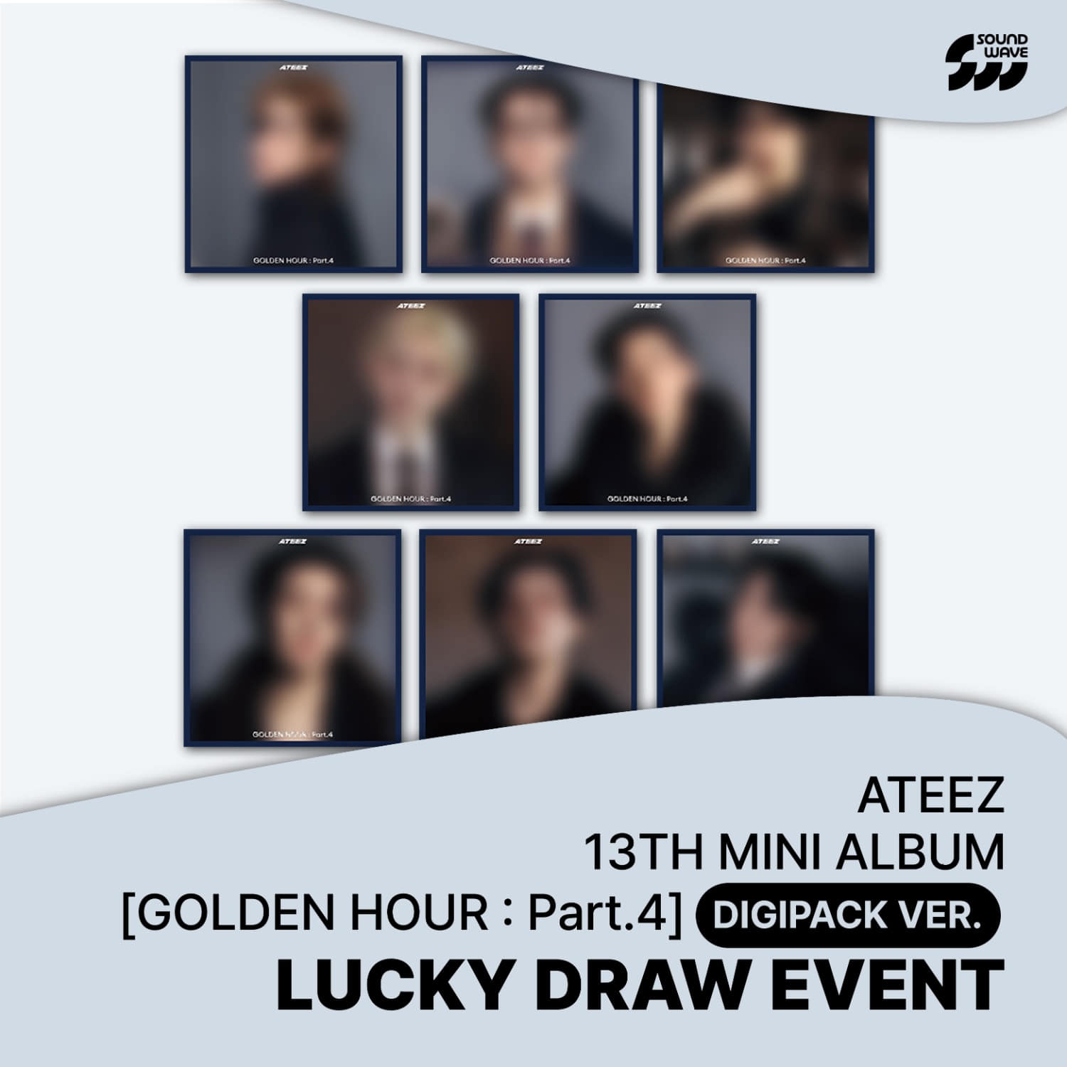 02/12 SOUNDWAVE LUCKY DRAW EVENT] ATEEZ - 13TH MINI ALBUM [GOLDEN