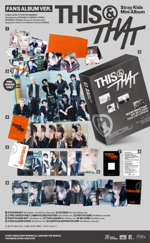 [10/7 - 10/10 FANSSHOP 2nd LUCKY DRAW EVENT] STRAY KIDS - THIS & THAT (FANS ALBUM VER.) (PREORDER)