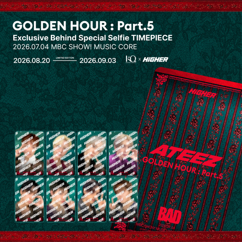 [09/03 HIGHER POB EVENT] ATEEZ - 14TH MINI ALBUM [GOLDEN HOUR : Part.5] (TIMEPIECE) (PREORDER)