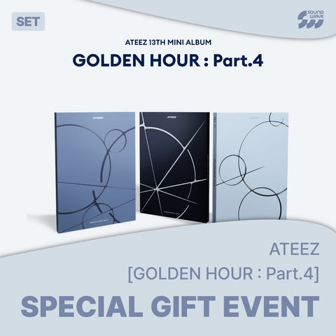 [02/05 SOUNDWAVE PHOTOCARD EVENT] ATEEZ - 13TH MINI ALBUM [GOLDEN HOUR : Part.4] (ALBUM/DIGIPACK ver.) (PRE-ORDER)