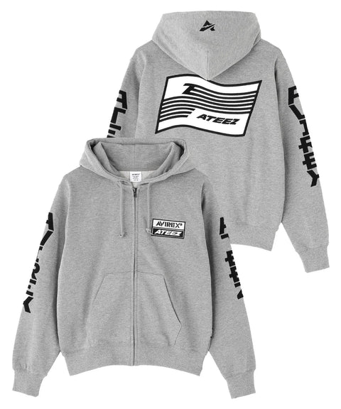 AVIREX x ATEEZ - SLEEVE LOGO PARKA (PRE-ORDER) | WONDERNARA AVIREX x ATEEZ - SLEEVE LOGO PARKA (PRE-ORDER) | WONDERNARA