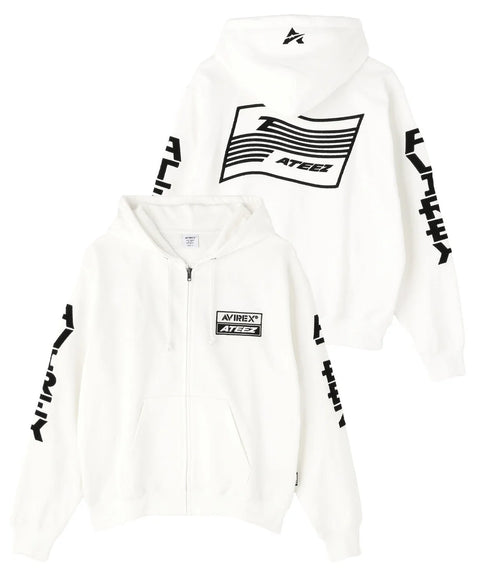 AVIREX x ATEEZ - SLEEVE LOGO PARKA (PRE-ORDER) | WONDERNARA AVIREX x ATEEZ - SLEEVE LOGO PARKA (PRE-ORDER) | WONDERNARA