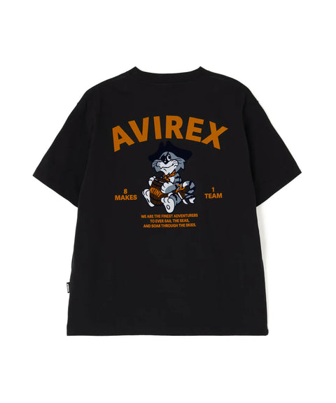 AVIREX x ATEEZ - FLOCKY PRINT T-SHIRT “TOMCAT” (PRE-ORDER)