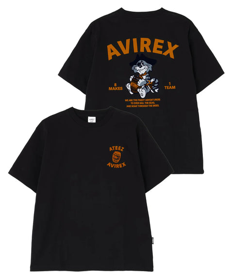AVIREX x ATEEZ - FLOCKY PRINT T-SHIRT “TOMCAT” (PRE-ORDER)
