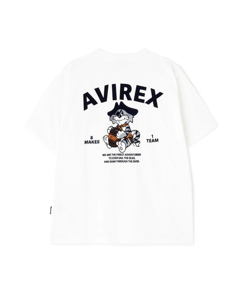 AVIREX x ATEEZ - FLOCKY PRINT T-SHIRT “TOMCAT” (PRE-ORDER)