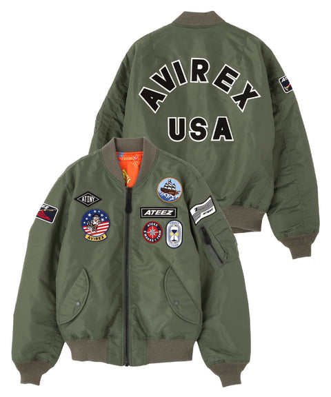 AVIREX x ATEEZ - RIVERSIBLE MA-1 (PRE-ORDER)