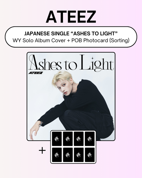 [09/16 ATEEZ JAPAN] ATEEZ – Ashes to Light (Member Solo ver.) + JAPAN Pre-Order Benefit Photocards (PRE-ORDER)