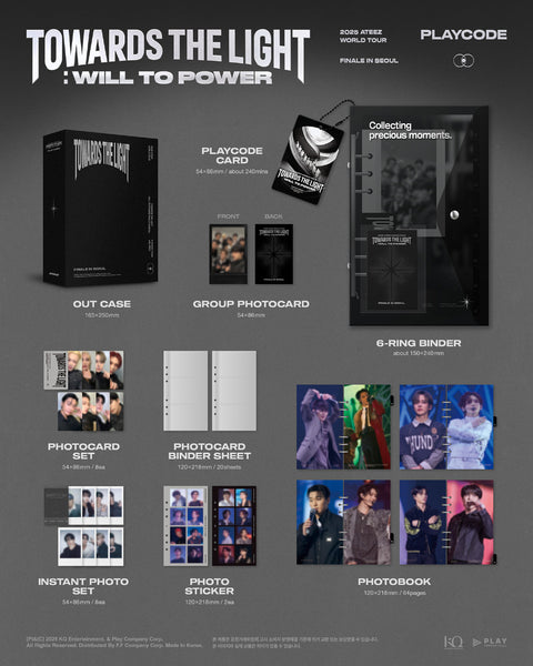 [02/23 ATEEZ PLAYCODE RELEASE] ATEEZ – 2025 WORLD TOUR [TOWARDS THE LIGHT : WILL TO POWER] FINALE IN SEOUL (PLAYCODE) (PRE-ORDER)