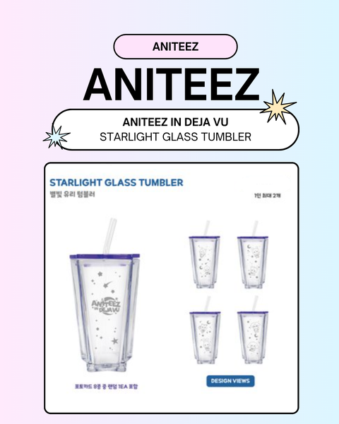 09/06 ANITEEZ IN DEJA VU] ATEEZ - STARLIGHT GLASS TUMBLER (PRE