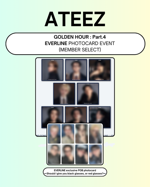 02/05 EVERLINE PHOTOCARD EVENT] ATEEZ - 13TH MINI ALBUM [GOLDEN