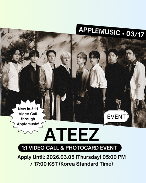 [03/17 1:1 APPLEMUSIC VIDEO CALL EVENT] ATEEZ – 13TH MINI ALBUM [GOLDEN HOUR : Part.4] (ALBUM ver.) (PRE-ORDER)
