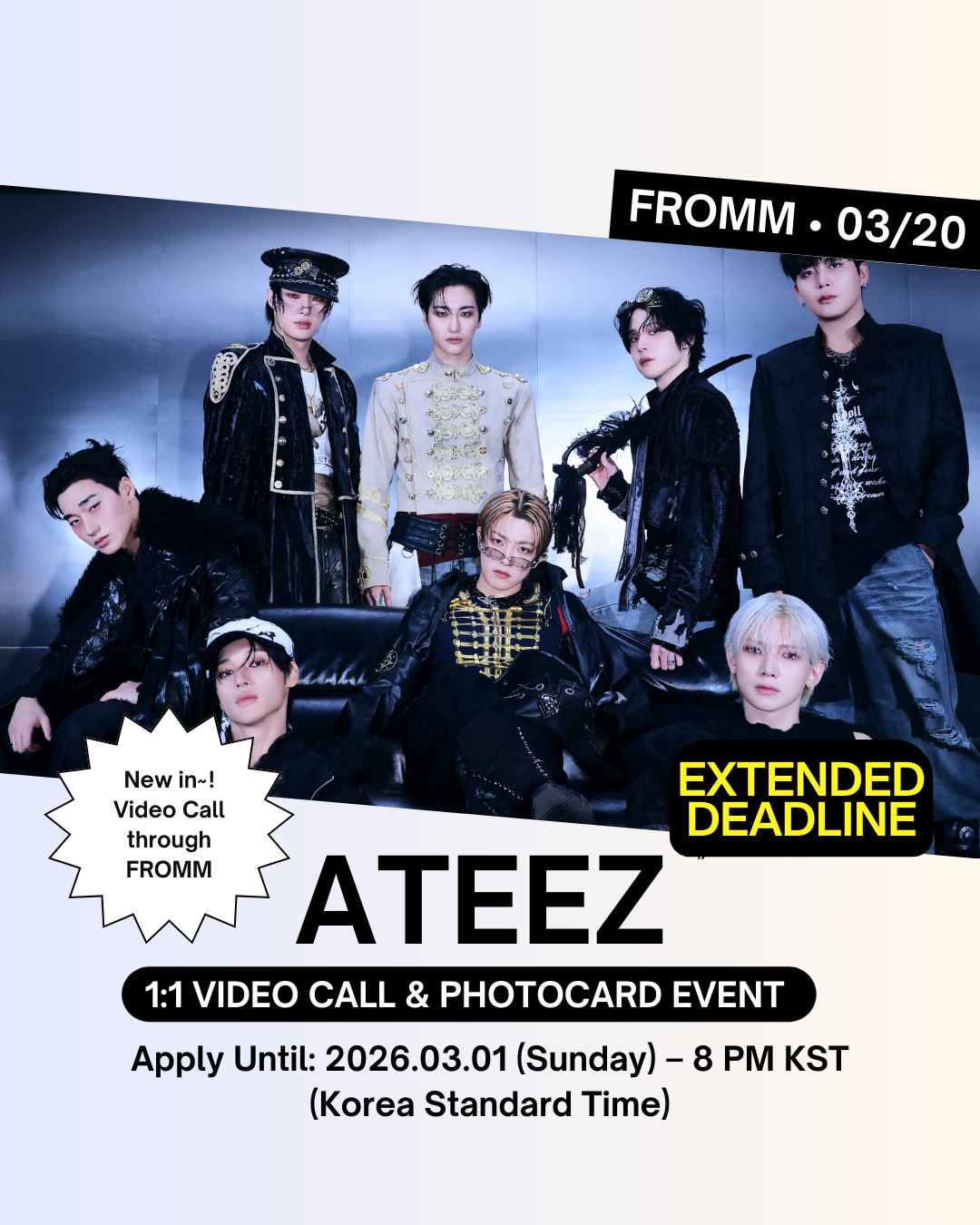 ATEEZ fromm コンプ　GH1 03/20 FROMM 1:1 VIDEO CALL EVENT] ATEEZ – 13TH MINI ALBUM [GOLDEN