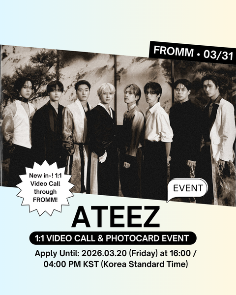 [03/31 FROMM 1:1 VIDEO CALL EVENT] ATEEZ – 13TH MINI ALBUM [GOLDEN HOUR : Part.4] (DIGIPACK VER.)(PRE-ORDER)