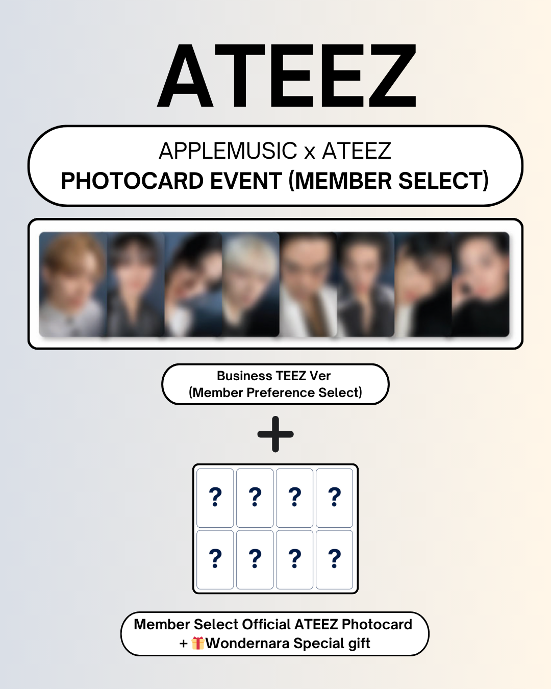 02/06 APPLEMUSIC MEMBER CLAIM POB + BONUS EVENT] ATEEZ – 13TH MINI