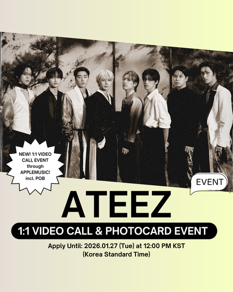 [02/06 APPLEMUSIC 1:1 VIDEO CALL EVENT] ATEEZ – 13TH MINI ALBUM [GOLDEN HOUR : Part.4] (ALBUM VER.) (PRE-ORDER)