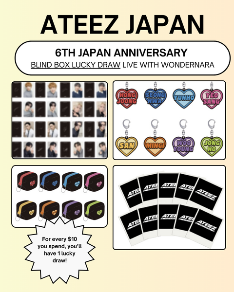 [12/21 ATEEZ JAPAN FANCLUB] 6th Anniversary Blind Box Lucky Draw (PRE-ORDER)