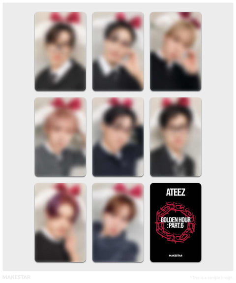 ATEEZ MAKESTAR 11/15 Ribbon Puppy random 1 of 8 POB – blurred sample preview
