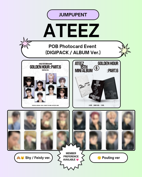 [11/12 JUMPUP LUCKY DRAW EVENT] ATEEZ - [GOLDEN HOUR : Part.6] ALBUM / DIGIPACK / UNIT (PRE-ORDER)