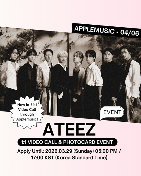 [04/06 1:1 APPLEMUSIC VIDEO CALL EVENT] ATEEZ – 13TH MINI ALBUM [GOLDEN HOUR : Part.4] (ALBUM ver.) (PRE-ORDER)