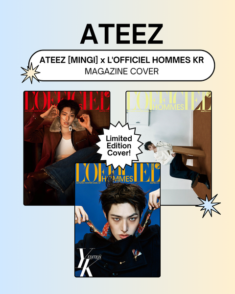 [08/21 L'OFFICIEL HOMMES KOREA] ATEEZ: MINGI - L'OFFICIEL HOMMES KOREA YK EDITION (AUTUMN/WINTER 2026 ISSUE) [26-08-21] (MAGAZINE) (PRE-ORDER)