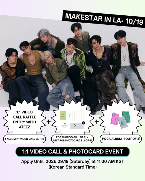 [10/19 MAKESTAR 1:1 VIDEO CALL EVENT IN LA] ATEEZ - 14TH MINI ALBUM [GOLDEN HOUR : Part.5] (POCA VER.)(PREORDER)