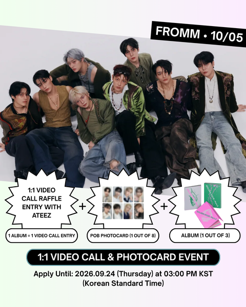 [10/05 FROMM 1:1 VIDEO CALL EVENT] ATEEZ - 14TH MINI ALBUM [GOLDEN HOUR : Part.5] (ALBUM VER.)(PREORDER)