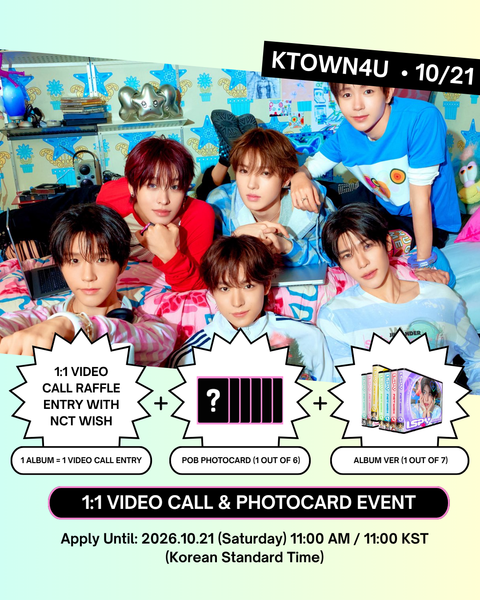 [10/29 KTOWN4U 1:1 VIDEO CALL EVENT] NCT WISH - 4TH MINI ALBUM [I SPY] (Disc Pack Ver.) (Random Ver.)