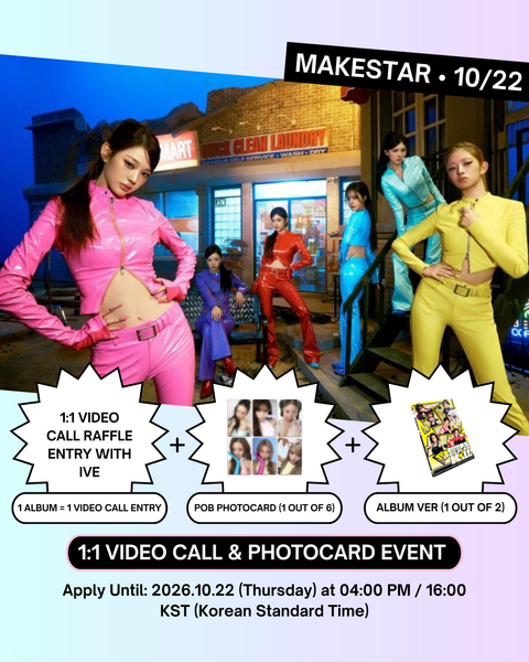 [10/25 MAKESTAR 1:1 VIDEO CALL EVENT] IVE - EP [Looks Can Kill] (HERO COMICS Ver. / HERO ON SET Ver.) (PRE-ORDER)