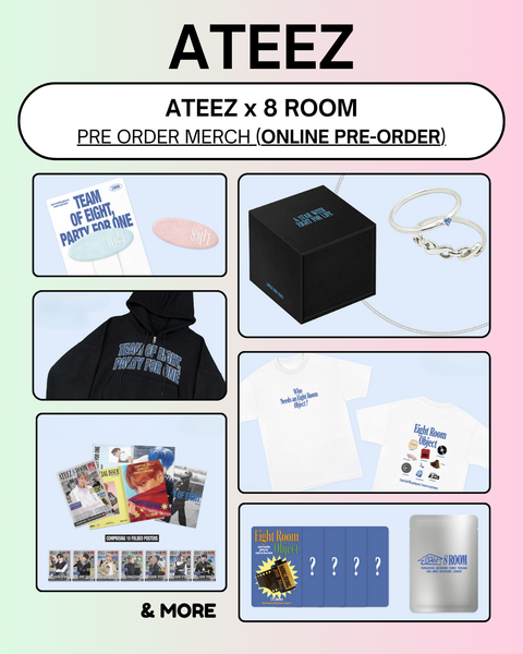 [ONLINE 8TH ROOM x ATEEZ] ATEEZ 7TH ANNIVERSARY POP-UP MERCHANDISE (PRE-ORDER)