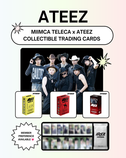[CJ ONSTYLE OFFICIAL MD] ATEEZ - MIIMCA TELECA COLLECTIBLE TRADING CARDS (ALL VER.) (PRE-ORDER)