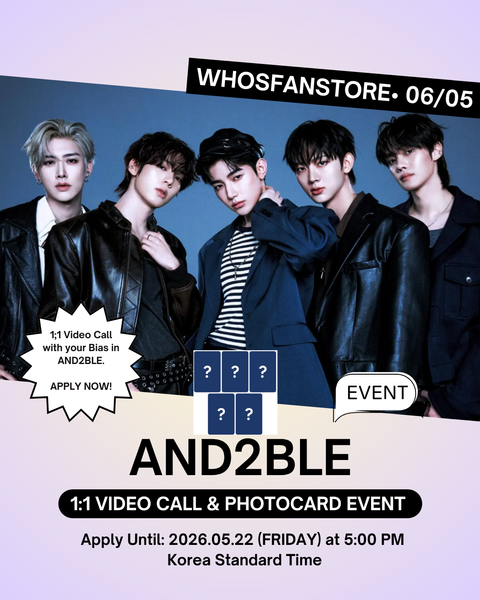 [06/05 1:1 WHOSFANSTORE VIDEO CALL EVENT] AND2BLE – 1ST MINI ALBUM [SEQUENCE 01: CURIOSITY] (PRE-ORDER)
