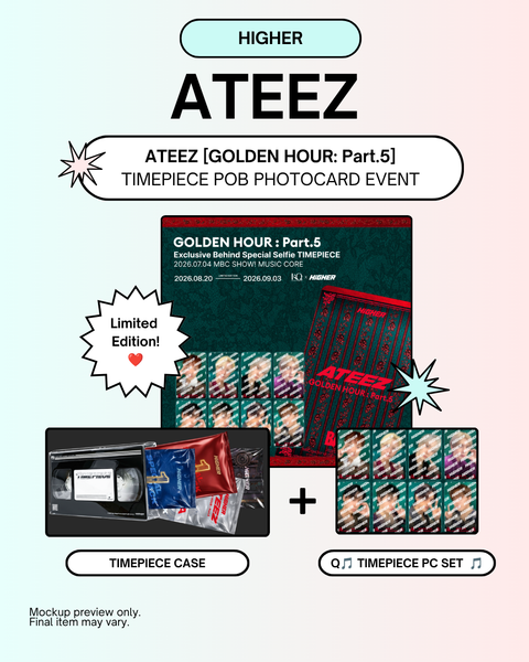 [09/03 HIGHER POB EVENT] ATEEZ - 14TH MINI ALBUM [GOLDEN HOUR : Part.5] (TIMEPIECE) (PREORDER)